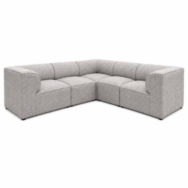 Sala modular PRESTO de TÉMPORA Muebles configuración esquinera vista en perspectiva