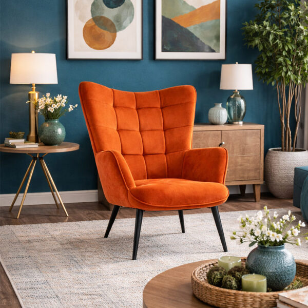 SILLON OCASIONAL SCANDY PM NARANJA 005