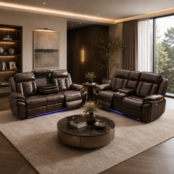 SALA RECLINABLE MODERNA CAFÉ